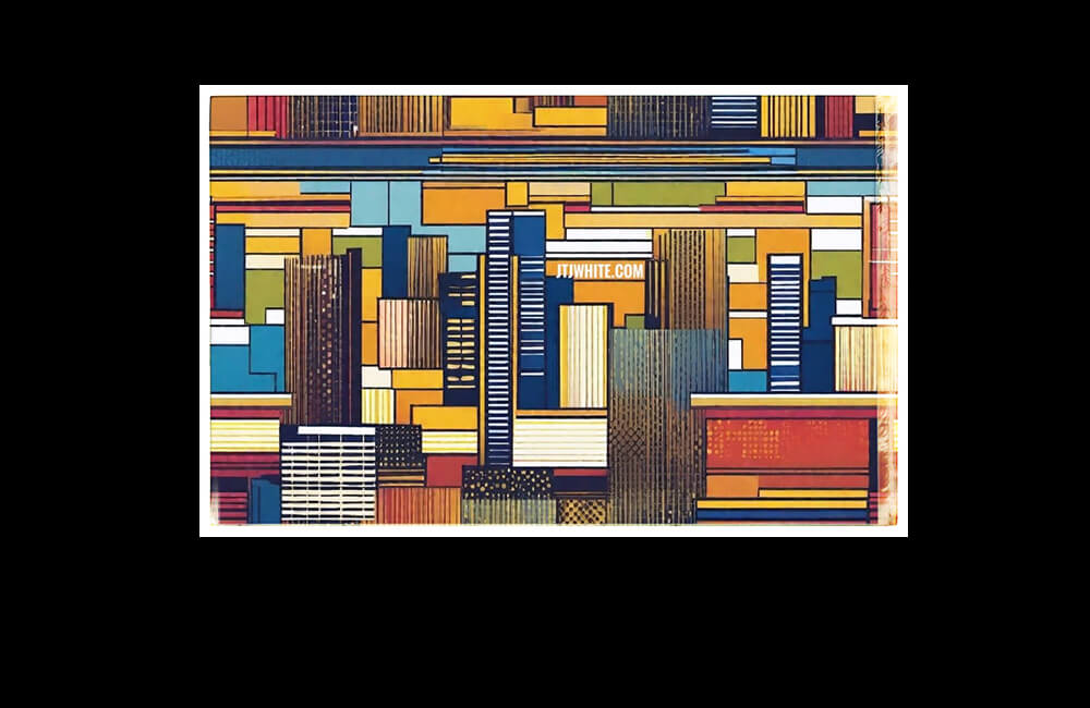 Artwork by JTJ White titled titled as 'Read The City'