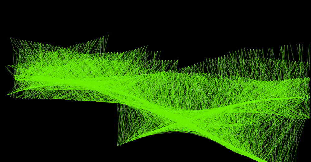 An image of visual art made from JavaScript and SVG. This work is called AOM.Render.031424.10