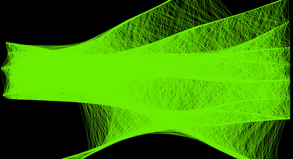 An image of visual art made from JavaScript and SVG. This work is called AOM.Render.031424.11