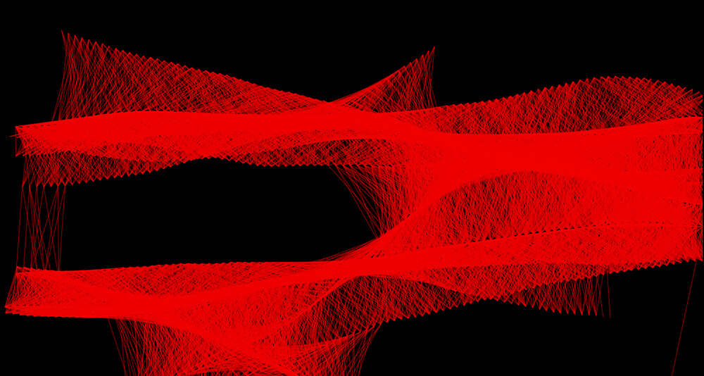 An image of visual art made from JavaScript and SVG. This work is called AOM.Render.031424.12