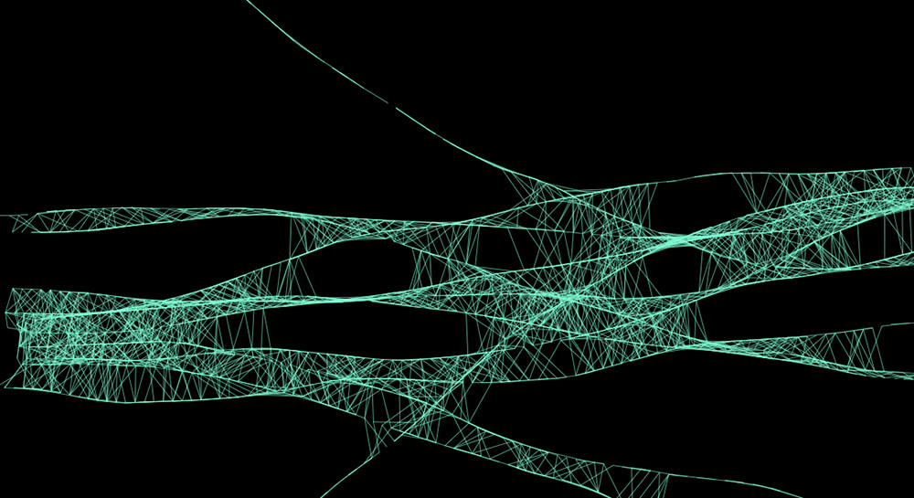 An image of visual art made from JavaScript and SVG. This work is called AOM.Render.031424.2