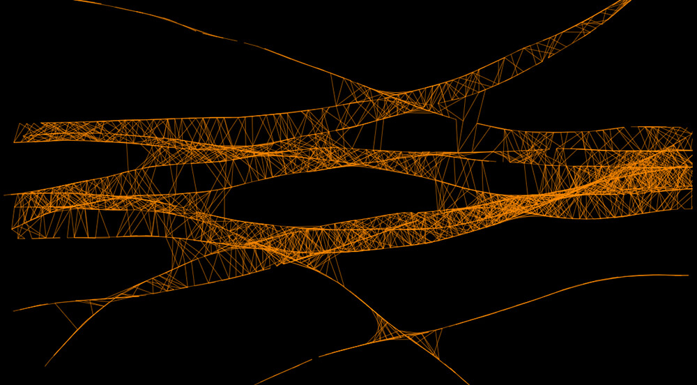 An image of visual art made from JavaScript and SVG. This work is called AOM.Render.031424.4