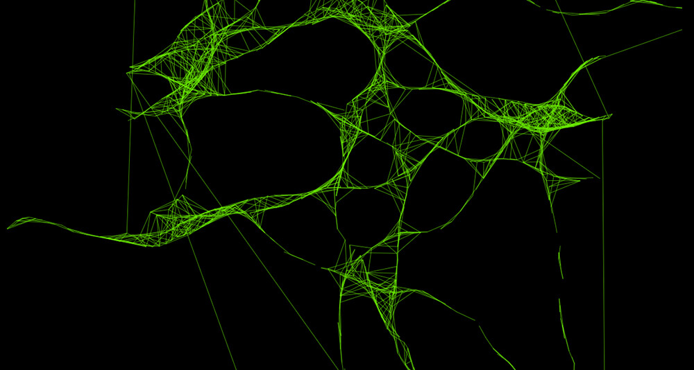 An image of visual art made from JavaScript and SVG. This work is called AOM.Render.031424.6