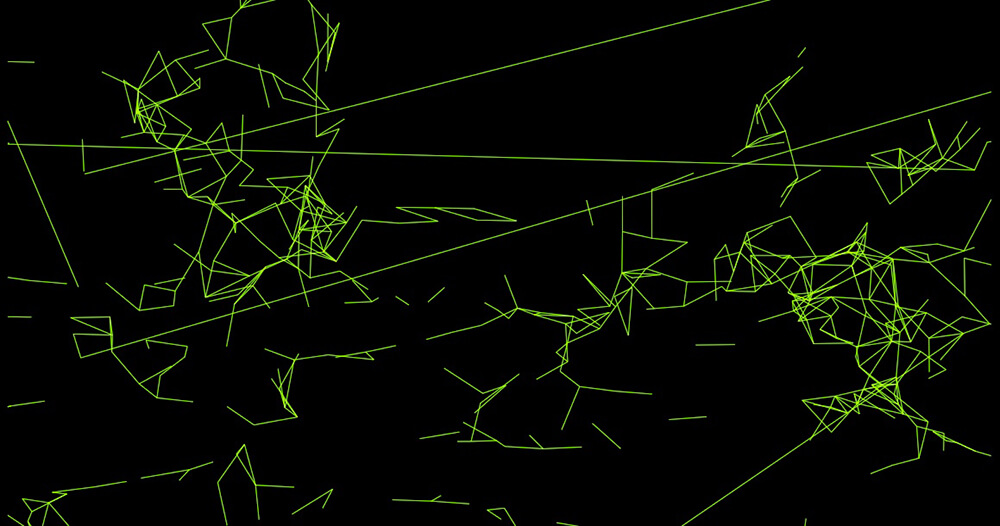 An image of visual art made from JavaScript and SVG. This work is called AOM.Render.031424.9