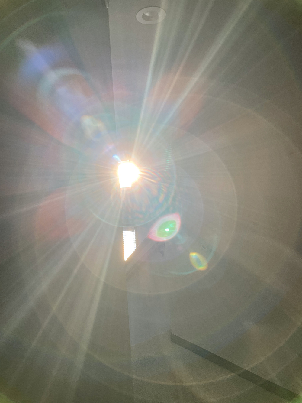 Glory Rays -- photography of rays from the sun being shining through the window at my home in West Fargo, ND one morning.