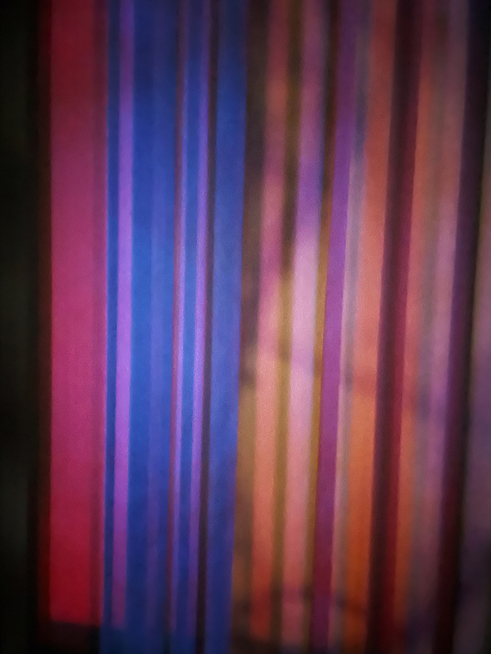 Light Lines -- photography of color light rays projection on a wall